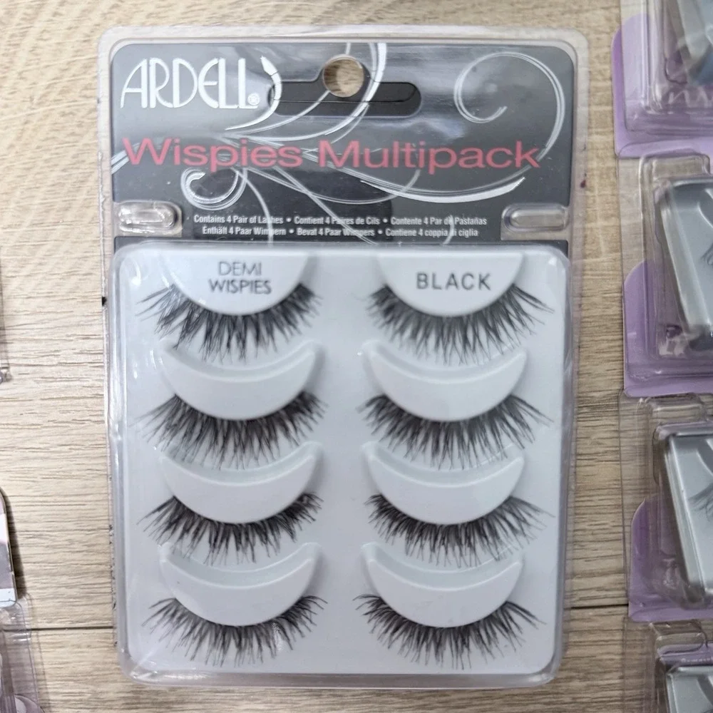 Ardell False Eyelashes Lot Assorted Wispy Glam Natural Strip Lashes ELF Makeup